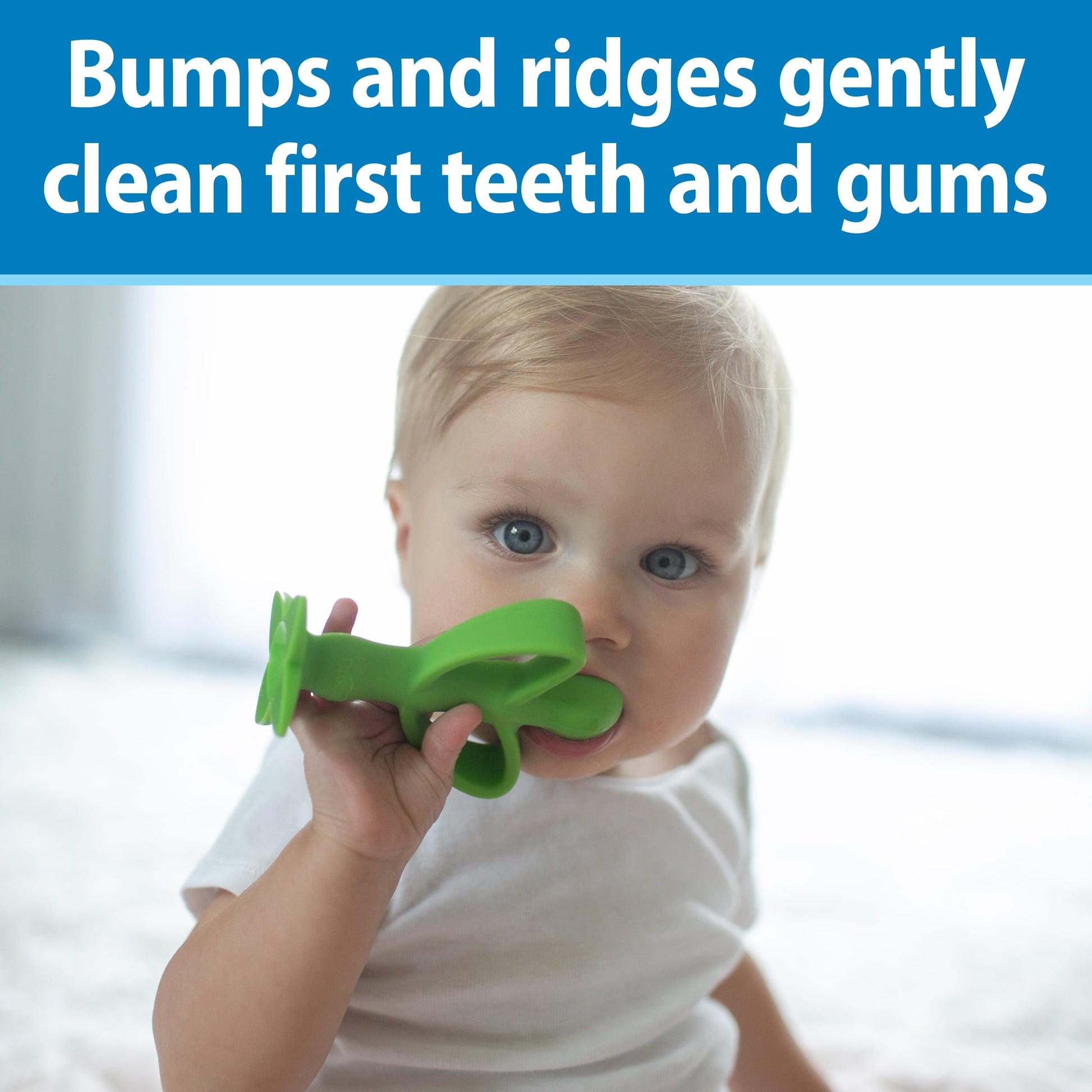 Peapod Teether & Training Toothbrush, Soft 100% Silicone, BPA Free, 3M+, 1 Pack