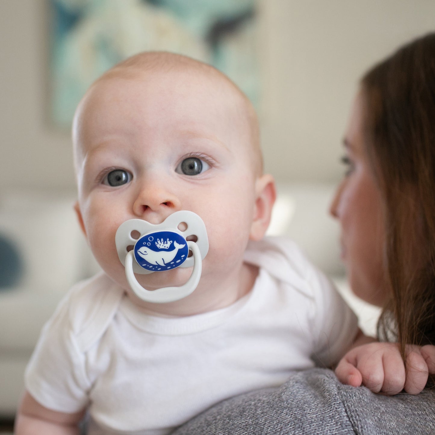 Advantage Baby Pacifier, Fully Symmetrical, Silicone Bulb, 0-6M, BPA Free, Sunrise/Glow, 4 Pack