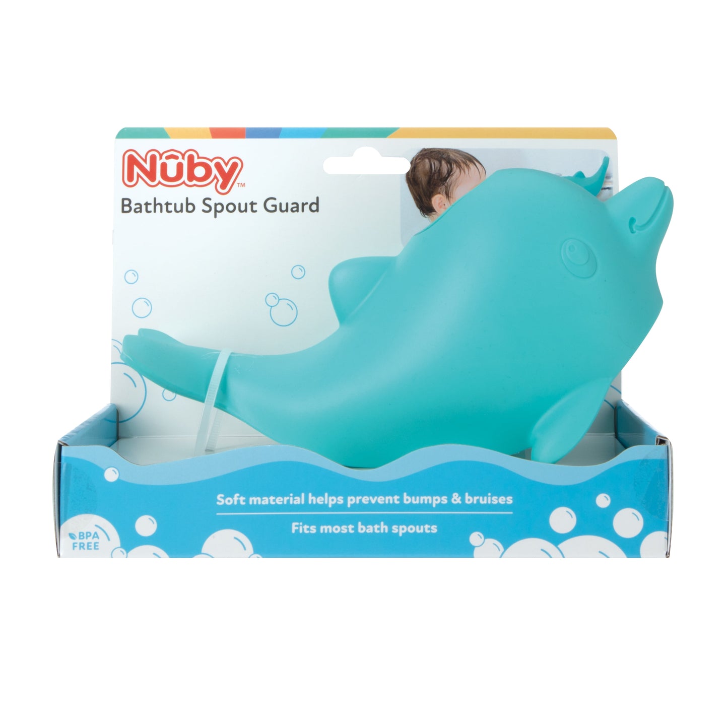 Bathtub Safety Spout Guard, Baby Bath Toy, Dolphin
