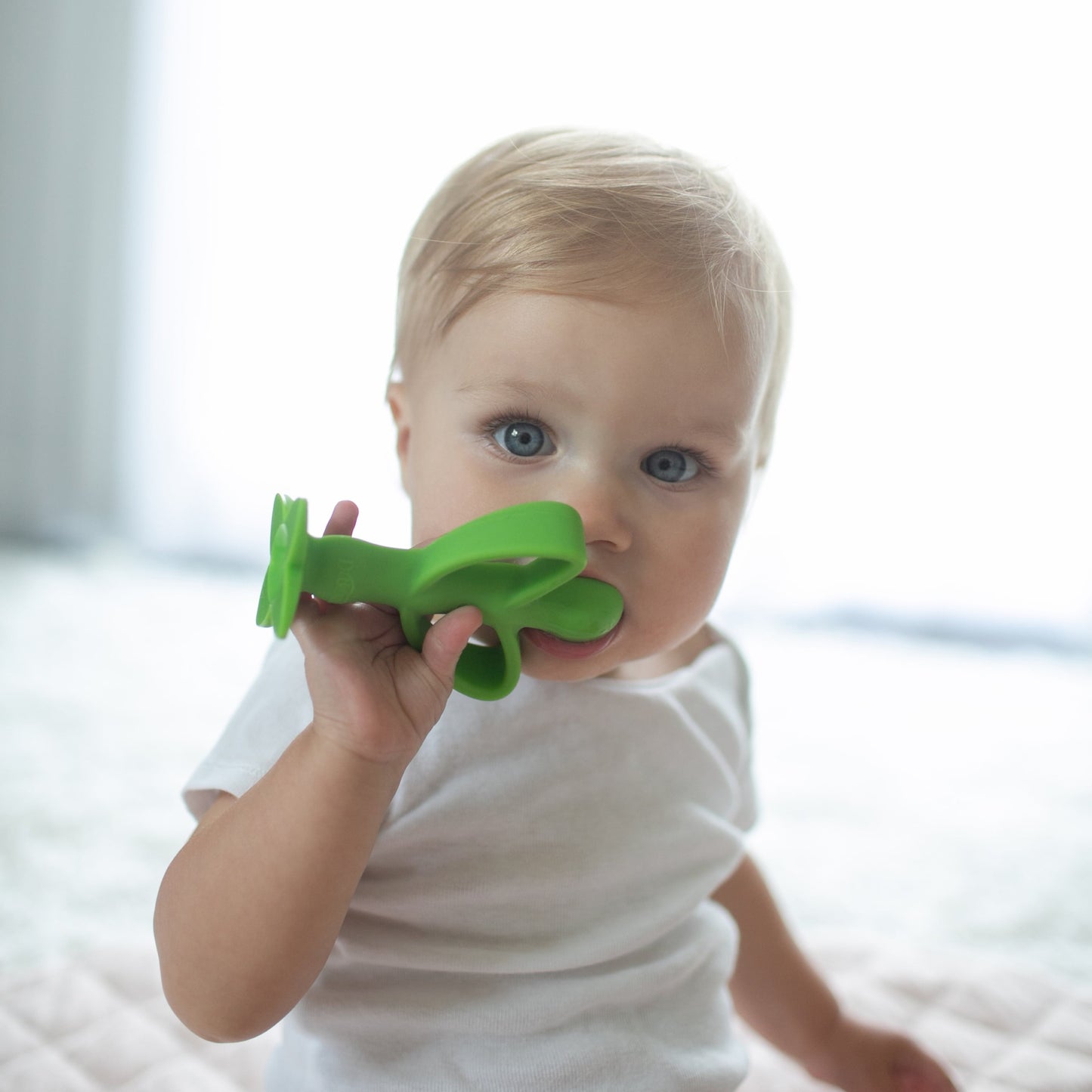 Peapod Teether & Training Toothbrush, Soft 100% Silicone, BPA Free, 3M+, 1 Pack