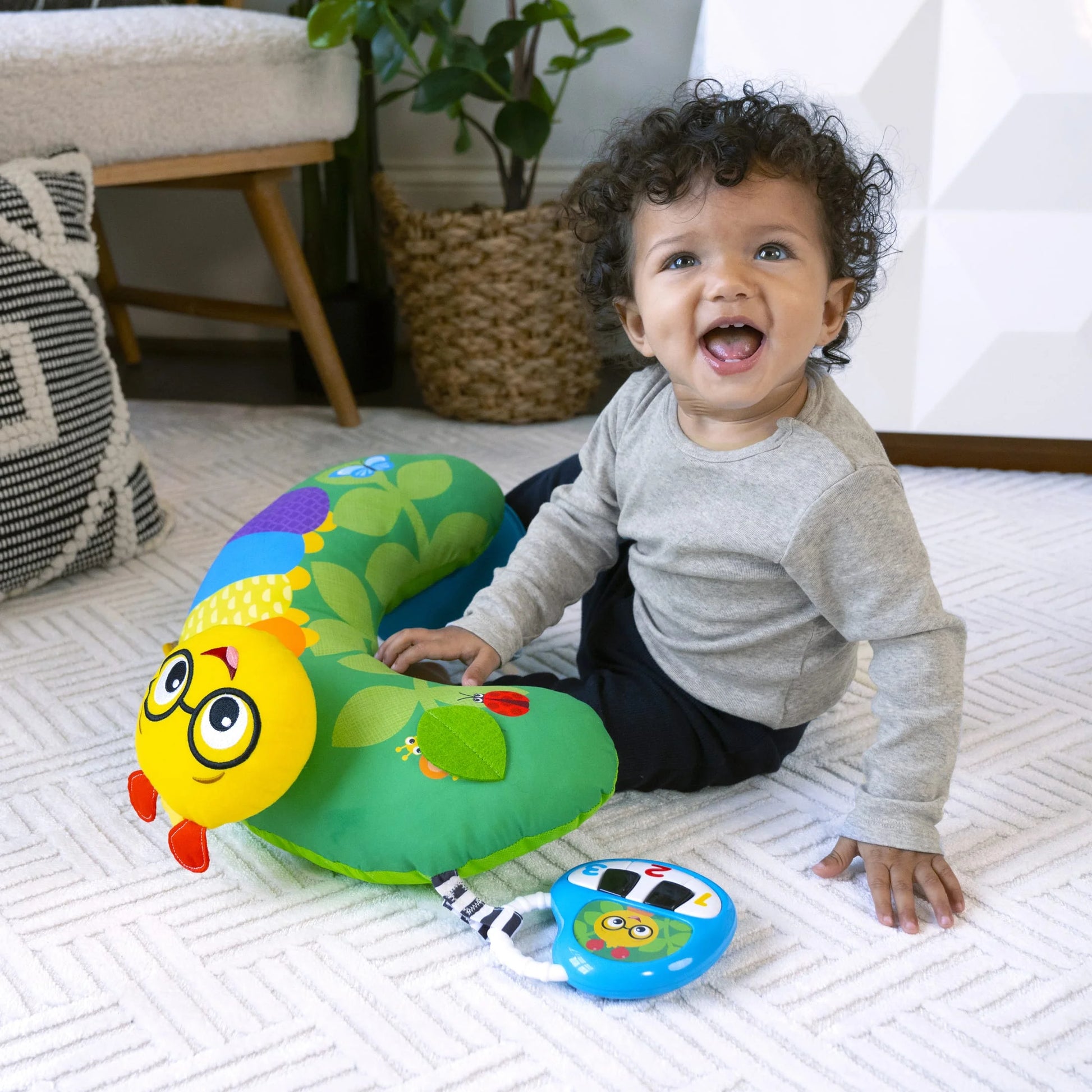 Cal-A-Pillow Tummy Time Baby Activity Pillow for Ages 0+ Months