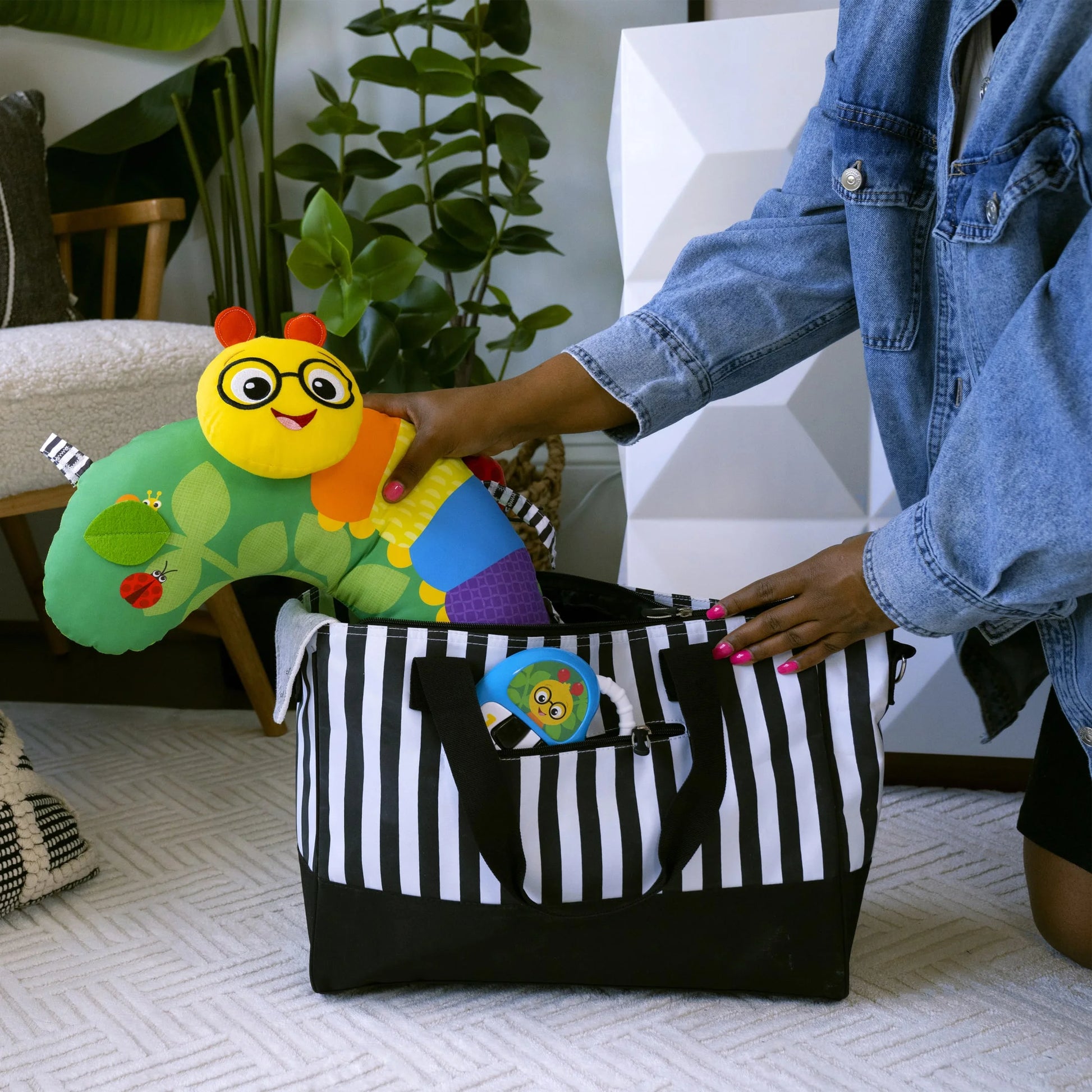 Cal-A-Pillow Tummy Time Baby Activity Pillow for Ages 0+ Months