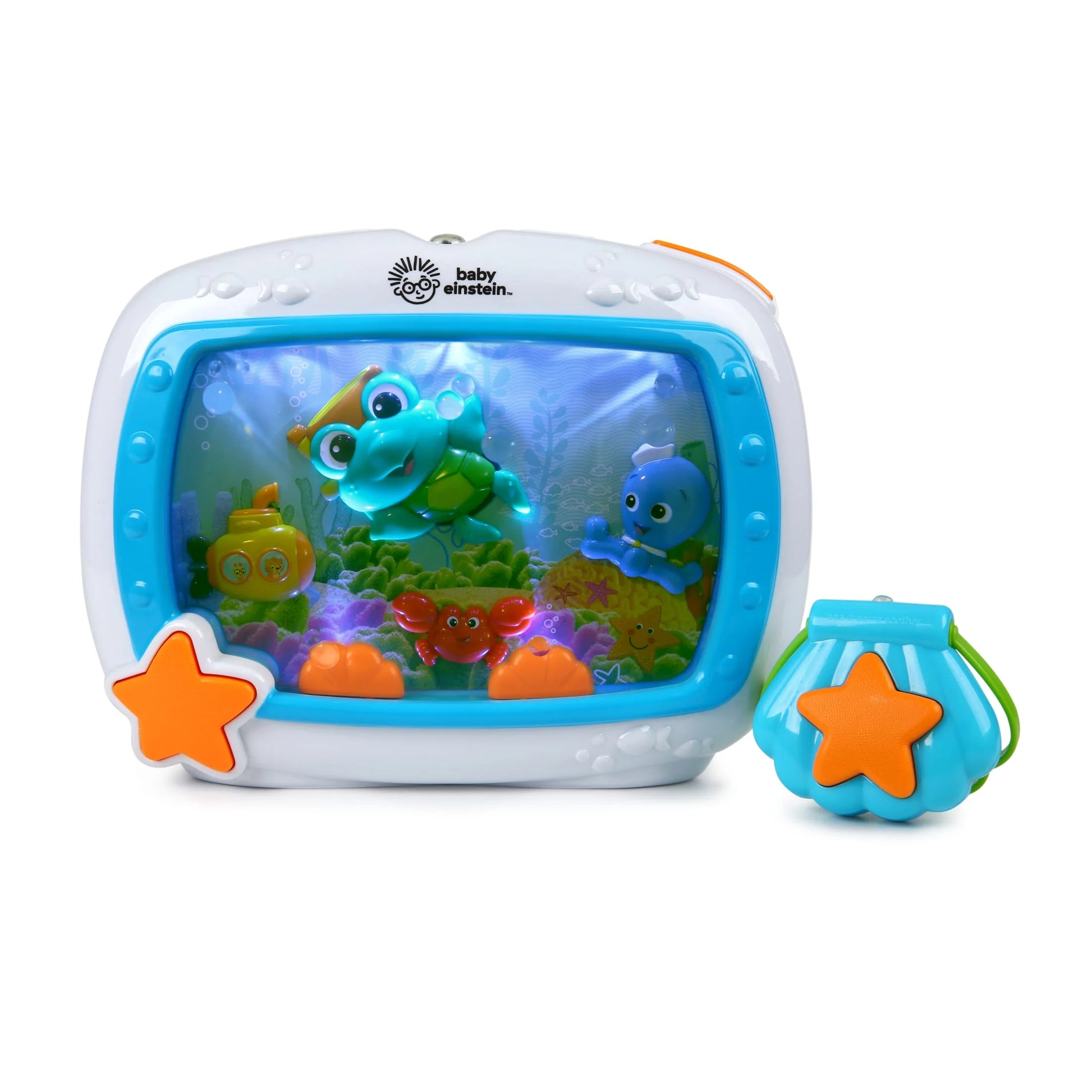 Sea Dreams Soother Sleep Sound Machine with White Noise and Remote, Multicolor, for Infants and Kids, 0 Months+