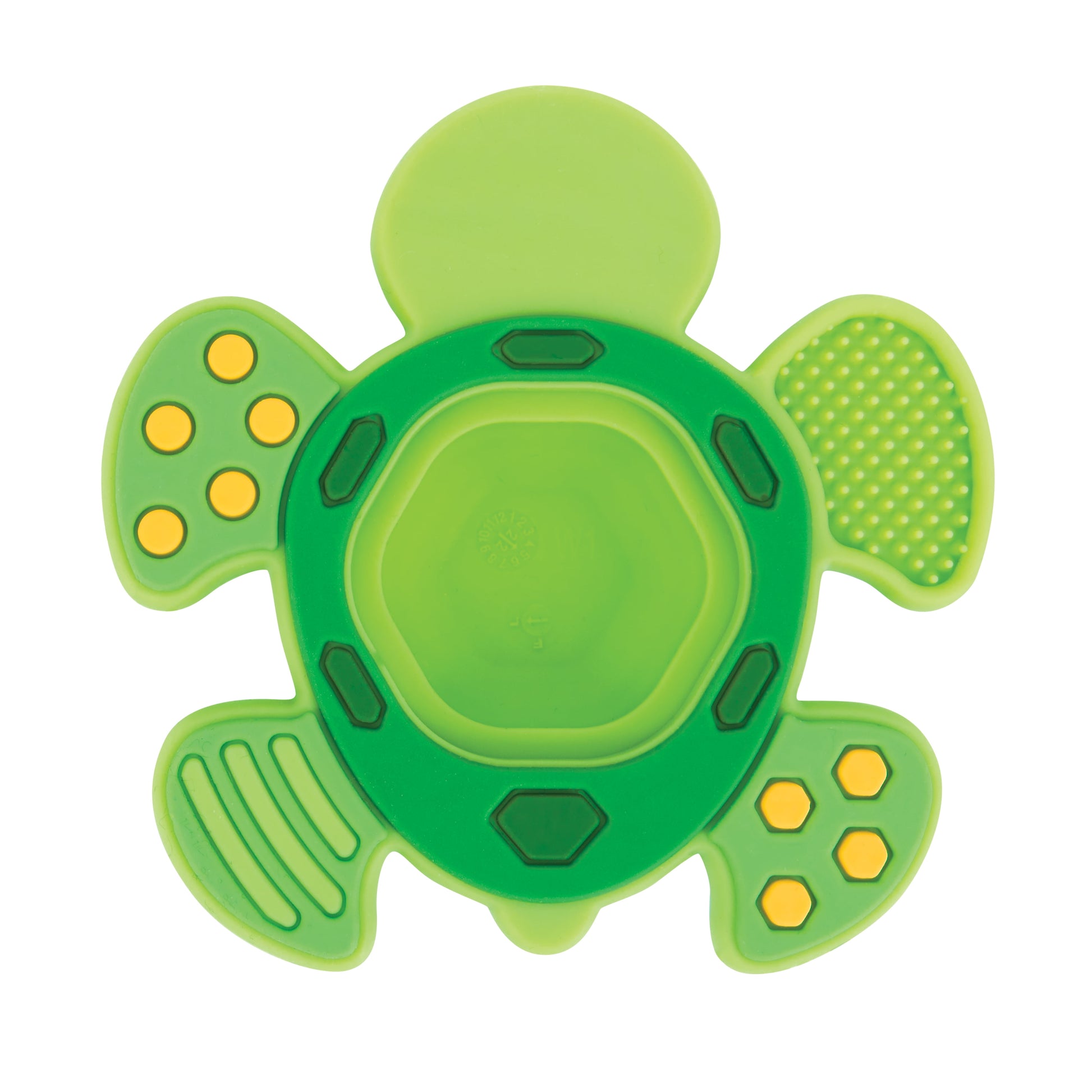 Teethe N' Pop Sensory Play Teether for Infants, Green Turtle Baby Teether