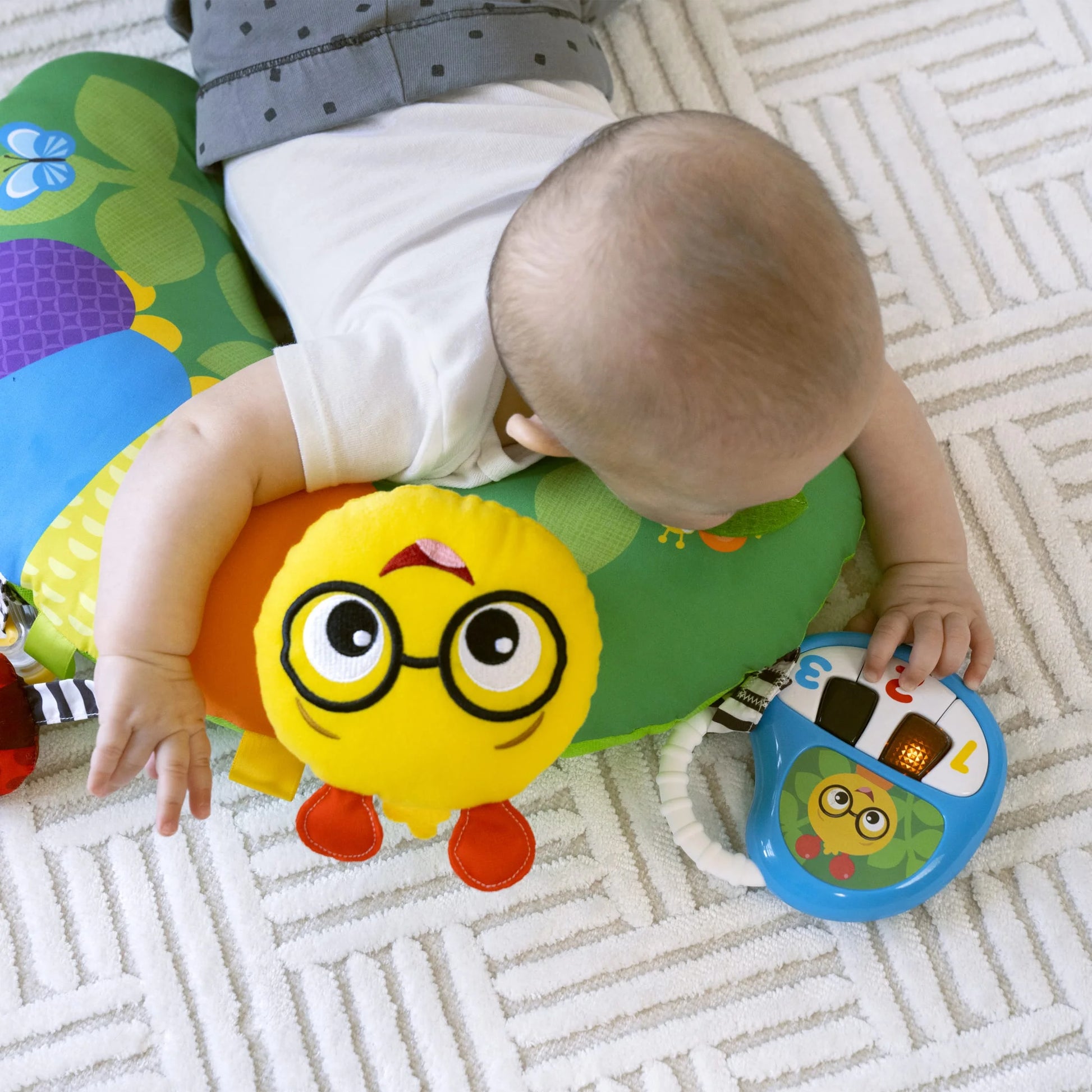 Cal-A-Pillow Tummy Time Baby Activity Pillow for Ages 0+ Months